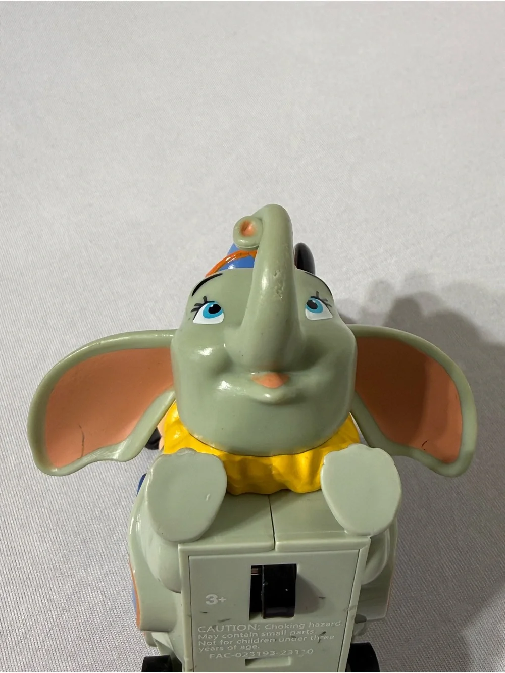 Disney Parks Mickey Minnie Dumbo Ride Pull Back Toy Vehicle Working